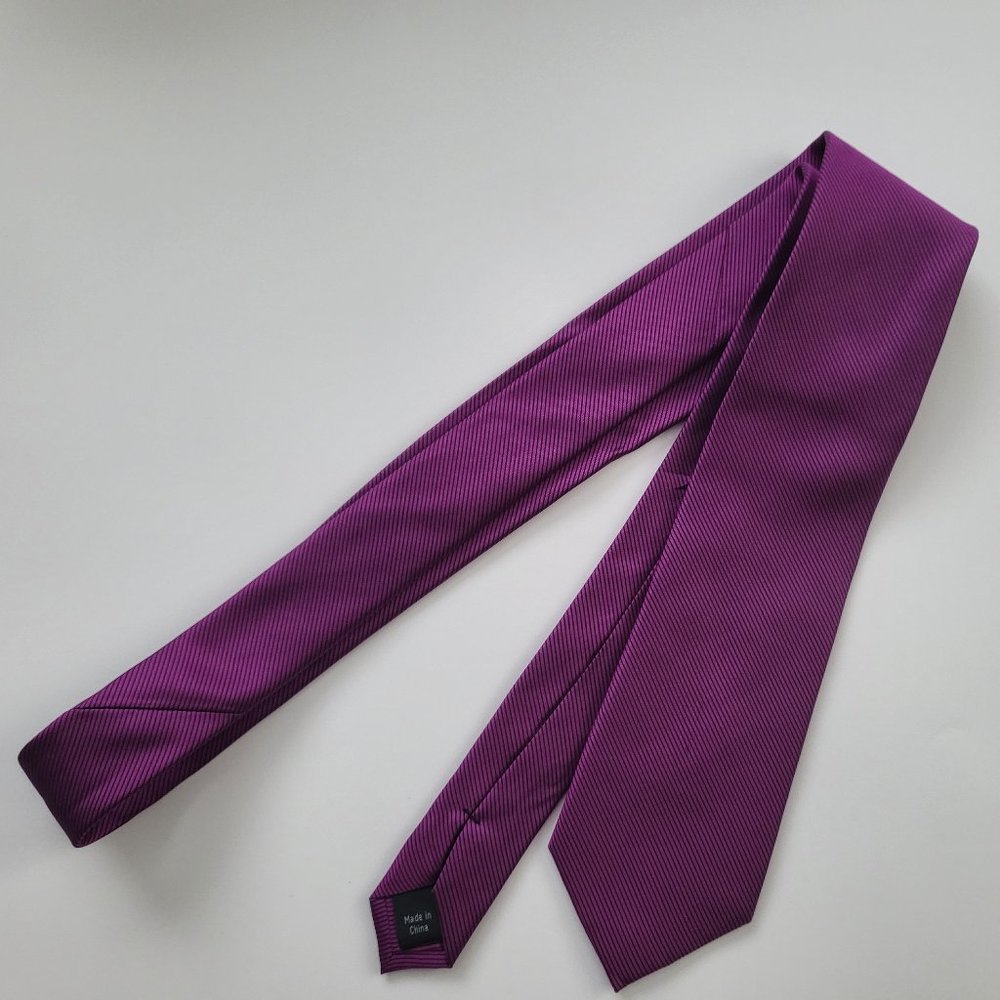 Purple Striped Tie